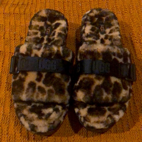 UGG Shoes - Ugg Fluffita Fuzzy Cheetah platform Slippers EUR 41 USA 10